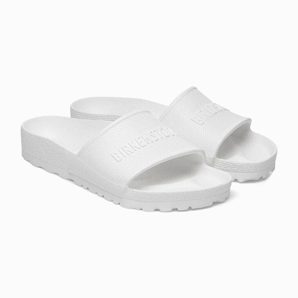 Birkenstock Shoes - Birkenstock Barbados Essential Women's White Slides in white size 9 foam